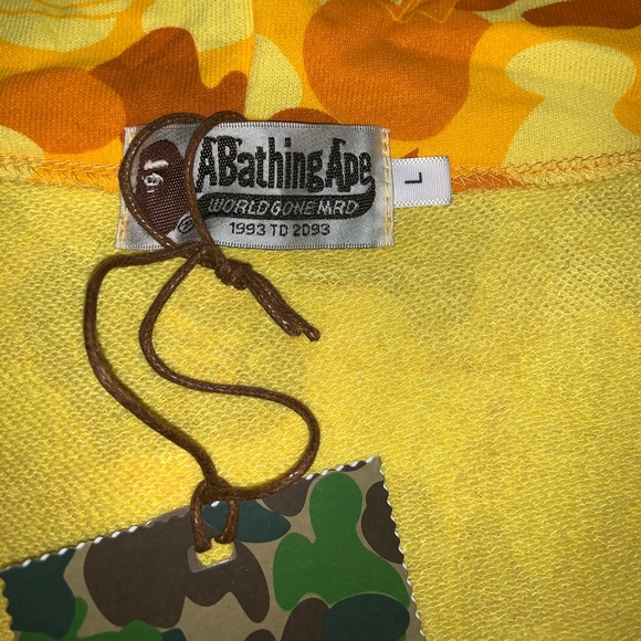 BAPE X PUBG Shark Hoodie Size Large A Bathing Ape - Picture 4 of 6